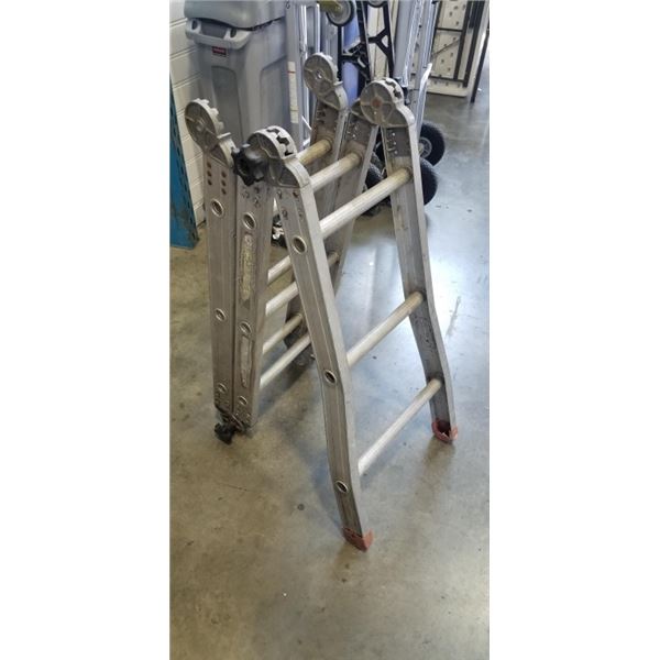 9 FOOT FOLDABLE METAL LADDER