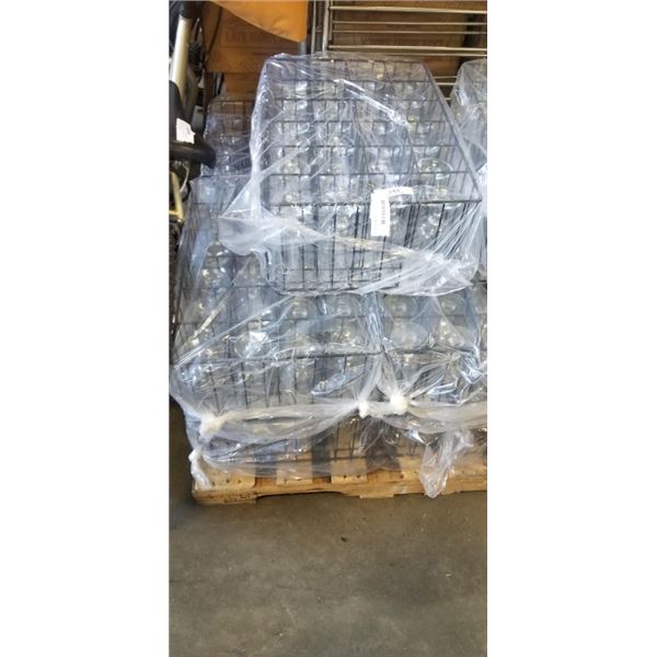6 COMMERCIAL CRATES OF 24 WATER GLASSES