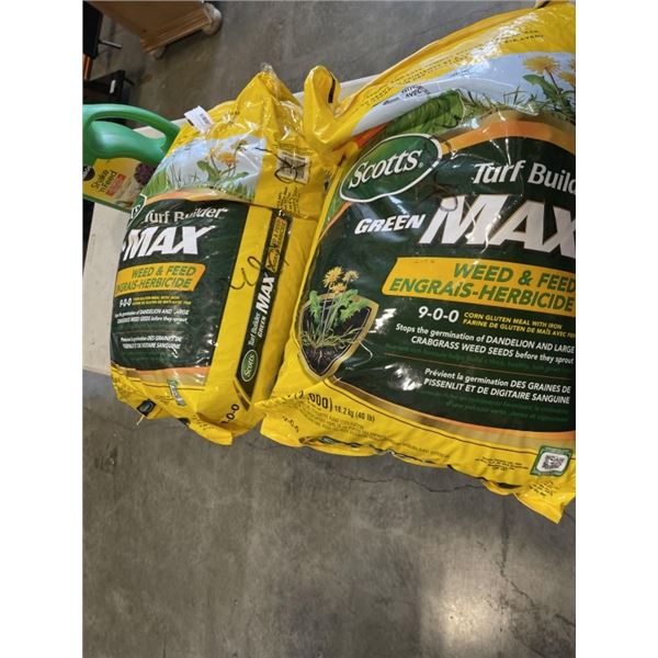 2 BAGS OF SCOTTS TURF BUILDER MAX