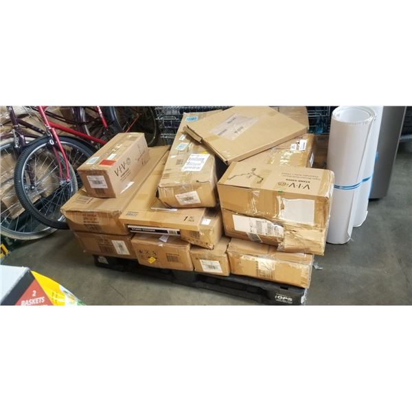 PALLET OF VIVO MOUNTS AND ACCESSORIES