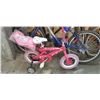 Image 1 : PINK KIDS BIKE WITH NEW DOLL RIDE ALONG  SEAT