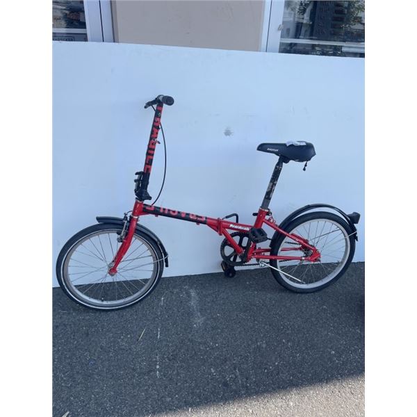 RED/ BLACK BOARDWALK FOLDING BIKE
