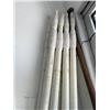 Image 2 : LOT OF WHITE EXTENSION POLES FOR ADVERTISEMENTS AND FLAGS ETC