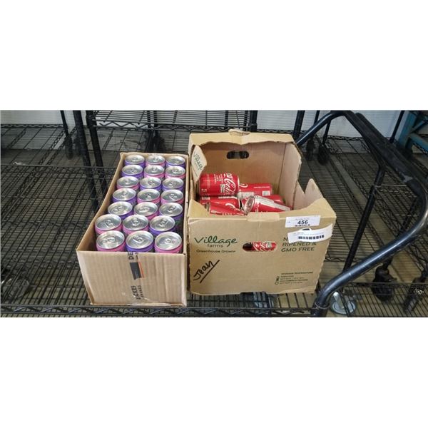 2 BOXES ASSORTED SODA AND ALANI