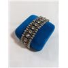 Image 1 : VINTAGE SILVER W/ CLEAR STONES BRACELET