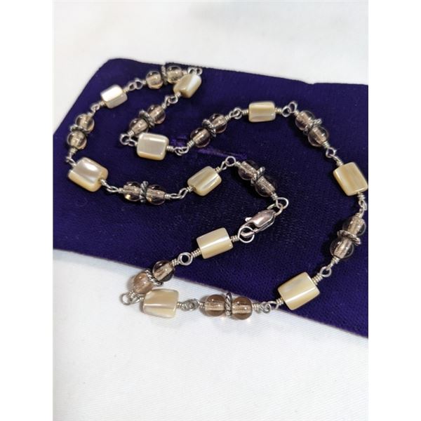 HAND CRAFTED SILVER CHOKER NECKLACE