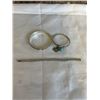 Image 1 : 2 STERLING BANGLES AND SILVER MONET TENNIS BRACELET