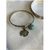 Image 3 : 2 STERLING BANGLES AND SILVER MONET TENNIS BRACELET