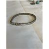 Image 4 : 2 STERLING BANGLES AND SILVER MONET TENNIS BRACELET
