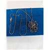 Image 2 : VINTAGE 925 STERLING SILVER CHAIN W/ BUTTERFLY PENDANT NECKLACE