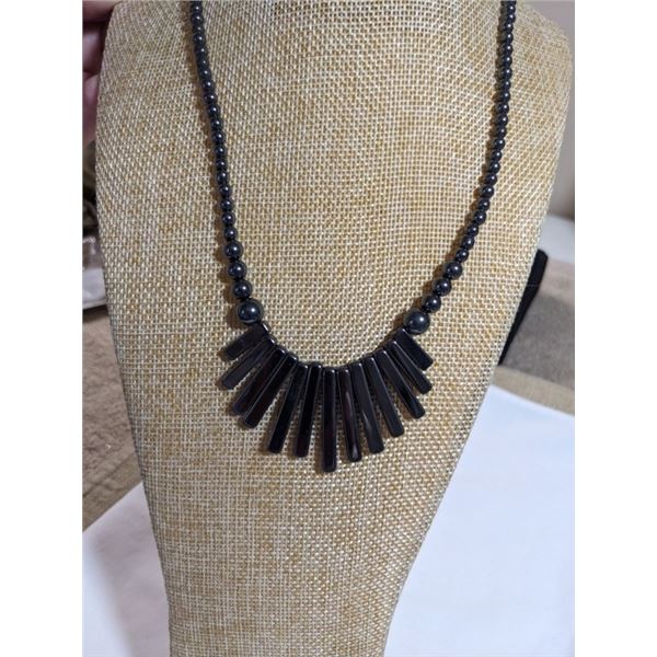 BLACK ALASKAN DIAMOND NECKLACE