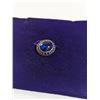 Image 2 : VINTAGE SILVER W/ BLUE STONES ESSENTIAL 7 LEADERS CLUB BROOCH