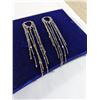 Image 1 : PAIR OF 925 STERLING SILVER EARRINGS W/ TASSELS