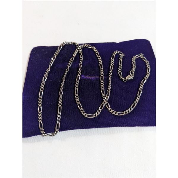 925 STERLING SILVER CHAIN NECKLACE, 21"