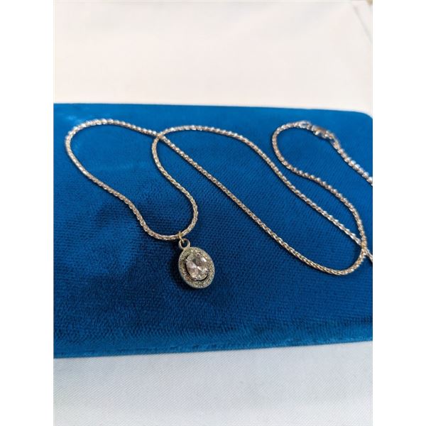 925 STERLING SILVER CHAIN W/ PENDANT NECKLACE