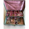 Image 1 : JEWELLERY BOX FULL OF ASORTED ESTATE AND COSTUME JEWELLERY