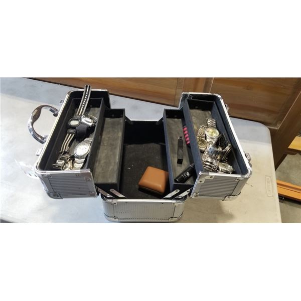 TRAVEL JEWELLERY CASE W/ WATCHES