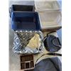 Image 5 : LOT OF STORAGE BASKETS, HUGO BOSS TOTE BAG, AND LADIES PURSE