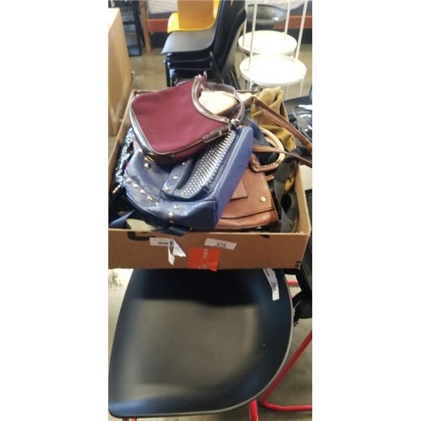 LARGE LOT OF ASSORTED PURSES BAGS ETC