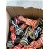 Image 2 : BOX OF HOME DECOR ITEMS INCLUDING CHESS PIECES, MINIATURE GLOBES