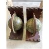 Image 3 : BOX OF HOME DECOR ITEMS INCLUDING CHESS PIECES, MINIATURE GLOBES