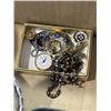 Image 6 : BOX OF HOME DECOR ITEMS INCLUDING CHESS PIECES, MINIATURE GLOBES