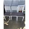 Image 1 : 3 WHITE LADDER BACK DINING CHAIRS