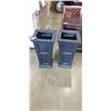 Image 1 : PAIR OF PLASTIC OUTDOOR PLANTERNS. 28" TALL. 16 X 16"