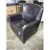Image 3 : BLACK LEATHER LOOK ARM CHAIR