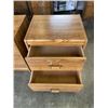Image 3 : PAIR OF OAK 2 DRAWER NIGHTSTANDS