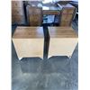 Image 4 : PAIR OF OAK 2 DRAWER NIGHTSTANDS