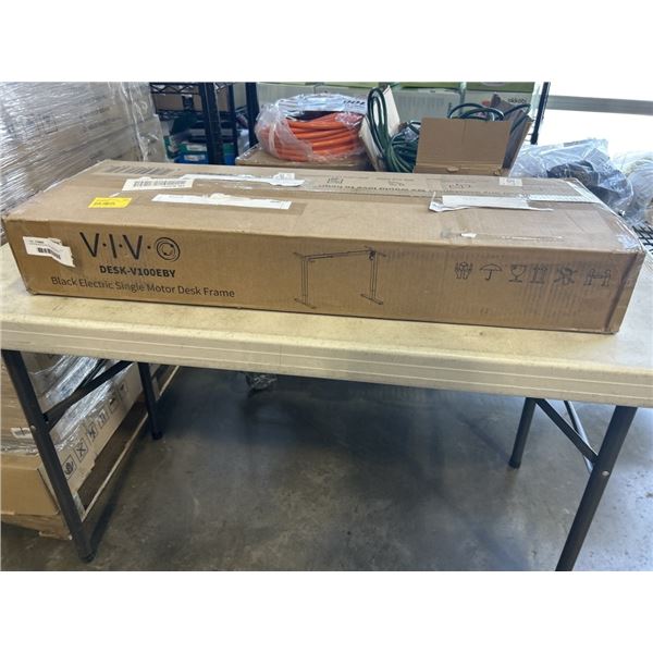 VIVO BLACK ELECTRIC SINGLE MOTOR DESK FRAME