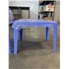 Image 2 : 6 NEW BLUE STACKING PATIO SIDE TABLES 25"x17"