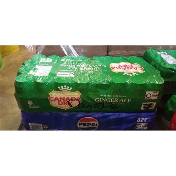 FLAT OF GINGERALE, SOME CANS MAY BE MISSING