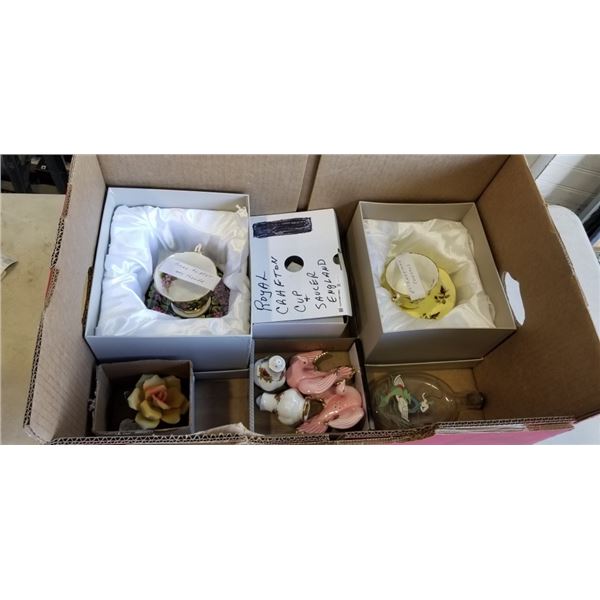COLLECTIBLE ANTIQUE CHINA INCLUDING ROYAL ALBERT, CUPS AND SAUCERS, FLORALS AND MORE