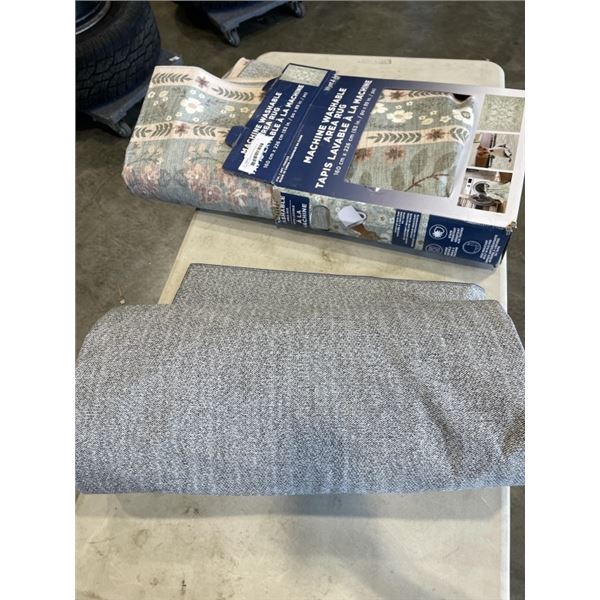 2 MACHINE WASHABLE AREA RUGS