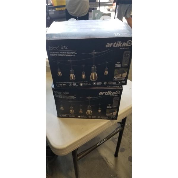 2 ARTIKA ECLIPSE SOLAR STRING LIGHTS