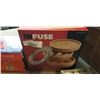 Image 3 : INFUSE 4 PIECE BAMBOO STEAMER SET AND HEFTY REUSABLE PLASTIC SPOONS AND  PACKS OF ASHLAND TEALIGHTS