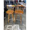Image 1 : PAIR OF WOODEN BAR CHAIRS