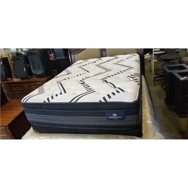 CERTA DOUBLE PERFECT SLEEPER ELITE MATTRESS WITH MATCHING LOW PROFILE BOX SPRING