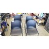 Image 1 : 4 BLACK STACKING CHAIRS