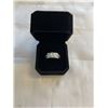 Image 1 : NEW S925 1.0CT SIMULATED DIAMOND (CZ) MANS RING, RESIZEABLE, MOUNTED IN 925 STERLING SILVER W/ WHITE