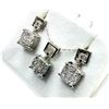 Image 2 : STERLING SILVER NATURAL DYED DRUZY EARRINGS AND NECKLACE, W/A $850.00.