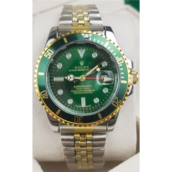 ROLEX SUBMARINER, GREEN DIAL, GREEN BEZEL - UNAUTHENTIC