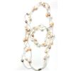 Image 1 : CULTURED PEARL NECKLACE AND BRACELET, W/A $460.00.