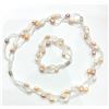 Image 2 : CULTURED PEARL NECKLACE AND BRACELET, W/A $460.00.