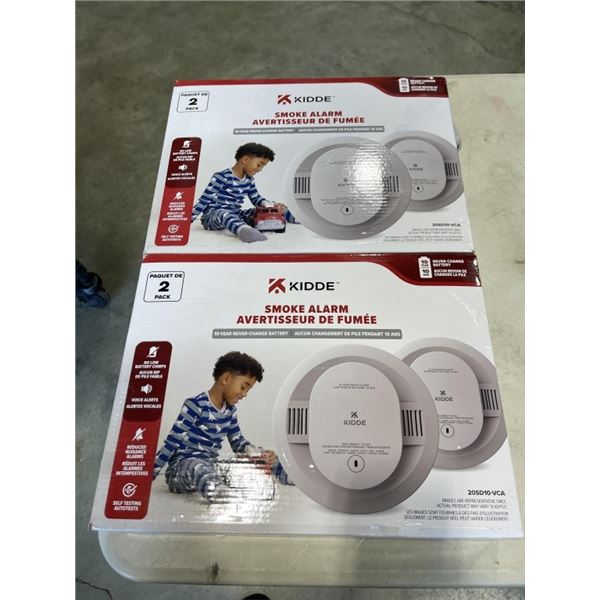2 KIDDE TWO PACK SMOKE ALARMS