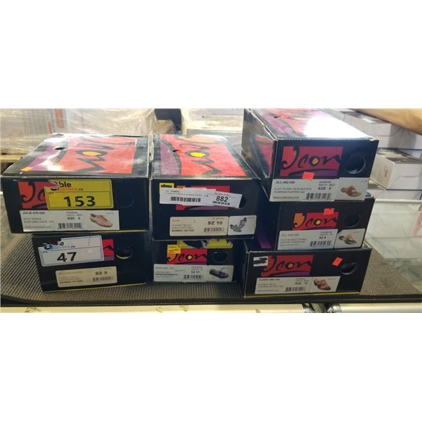 7 PAIRS OF VARIOUS WOMANS SHOES