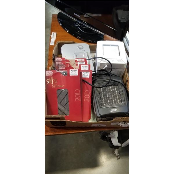 TRAY OF HEATERS  AND PANTY HOSE