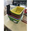 Image 3 : GEORGE FOREMAN GRILL, MAILBOX AND ASSORTED PLASTIC BINS